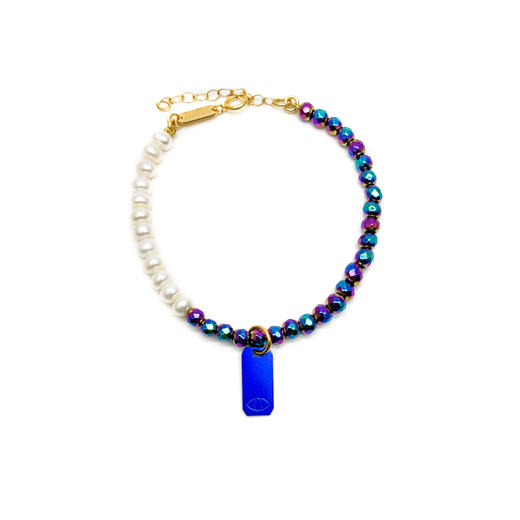 订购7周到｜Barbóra-Alice-蓝色眼睛 珍珠 手链［希腊设计师] 商品图0