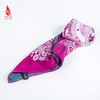 SAINTJOY/上久楷 双面印花真丝方巾 福鲤临门 玫紫色 FJS20049 商品缩略图8