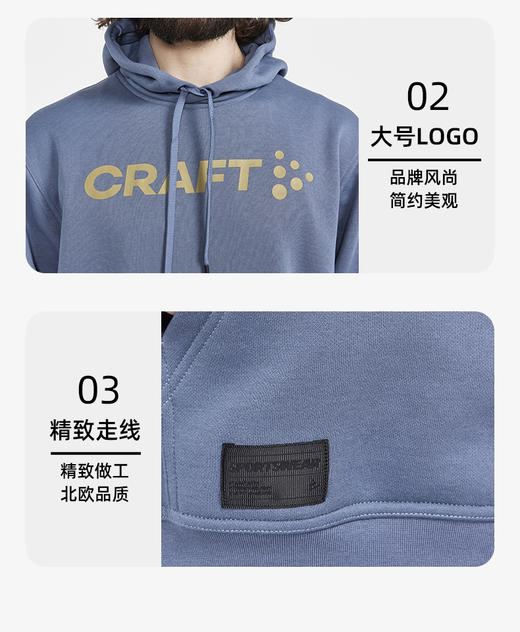 Craft core运动抓绒卫衣男女款 商品图6