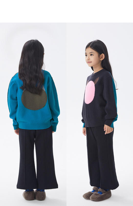 jnby  22年冬款  舒适印花长袖套头毛衫  1M0310110 商品图9