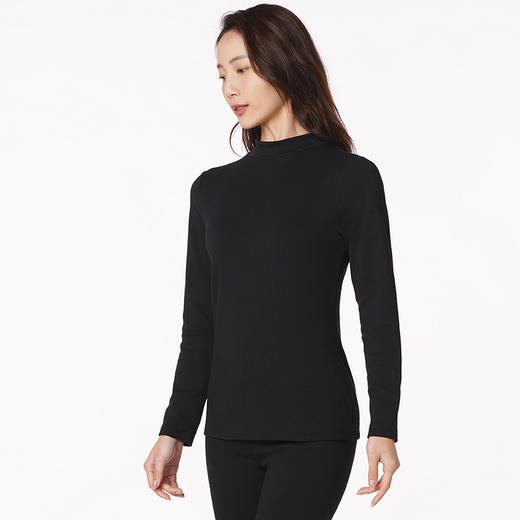 都市丽人舒暖负5度至5度女士舒绒套装舒绒单面拉烫剪中套装保暖衣LW21B1 商品图1