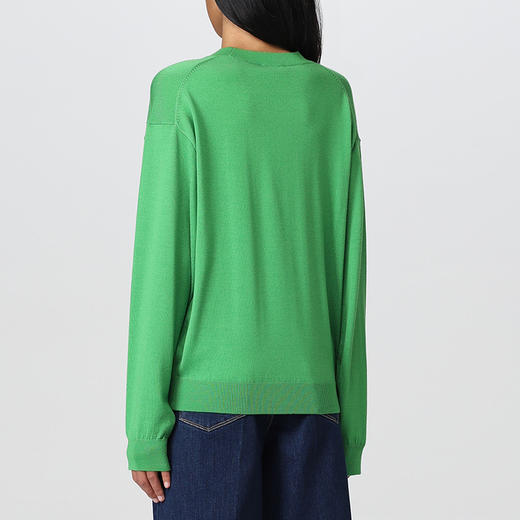 KENZO 高田贤三 女士羊毛字母刺绣徽标圆领长袖针织衫 绿色 FC62 PU341 3LA 57 商品图2