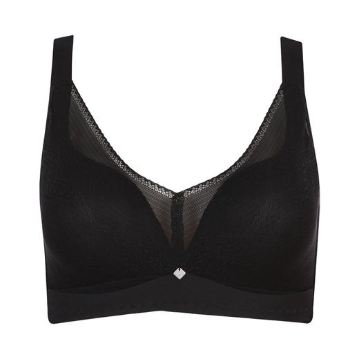 都市丽人完美包容大罩杯C杯常规内衣蕾丝薄3/4杯文胸四排扣树脂胶圈YB22C4 商品图3