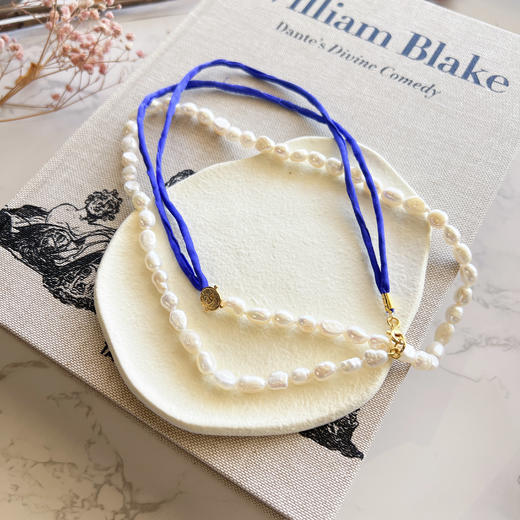 暂停销售｜Barbóra-IEye-皇家蓝 眼睛金币 珍珠 长项链（多种戴法）［希腊设计师] 商品图2