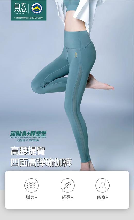 身态丨运动瑜伽裤 美背 柔软亲肤 减震透气 舒适养护石墨烯面料 Curves运动类型8602款 商品图0