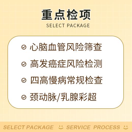 健康优享关爱父母升级套餐（女）适用国宾及三方体检机构 商品图1