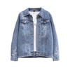 MZ9568胖妹妹秋季新款减龄夹克牛仔外套刺绣显瘦宽松上衣 商品缩略图4