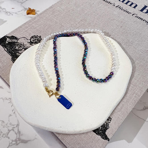 订购7周到｜Barbóra-Iris-蓝色眼睛 珍珠 项链［希腊设计师] 商品图2