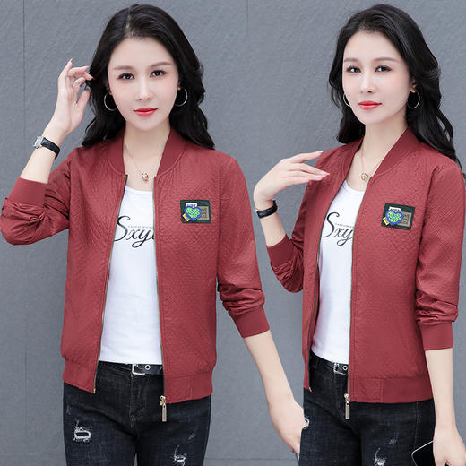 中老年妈妈秋装外套，洋气短款时尚开衫薄款夹克TR-XX1105 商品图4