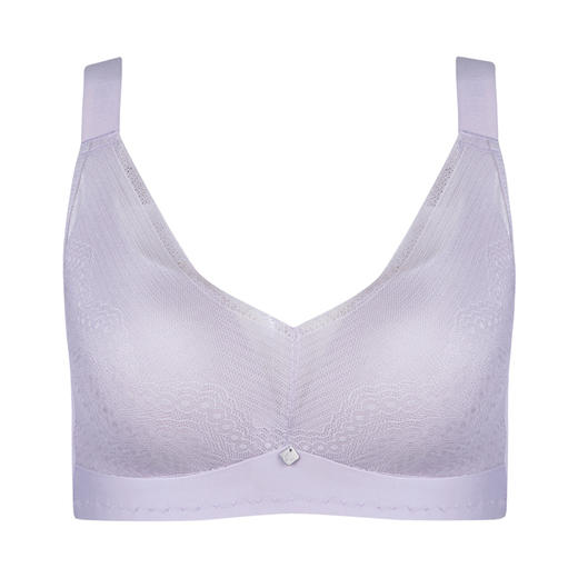 都市丽人完美包容大罩杯C杯常规内衣蕾丝薄3/4杯文胸四排扣树脂胶圈YB22C4 商品图6