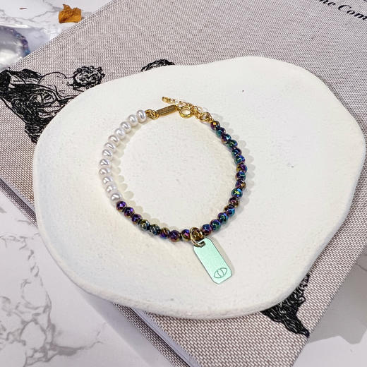 订购7周到｜Barbóra-Alice-绿色眼睛 珍珠 手链［希腊设计师] 商品图1