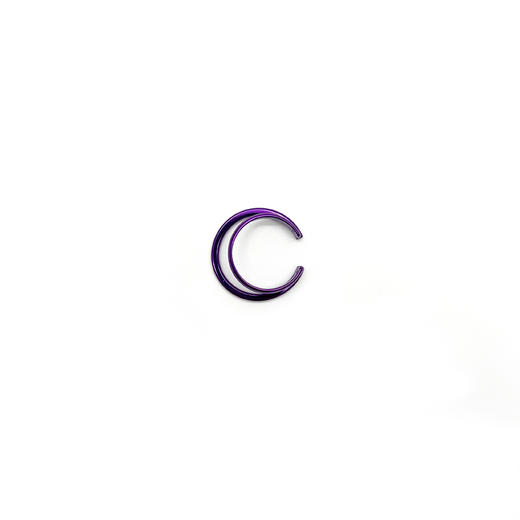 北京仓｜Barbóra-Eye-紫色 双层 耳廓夹（单只 无需耳洞）［希腊设计师] 商品图1