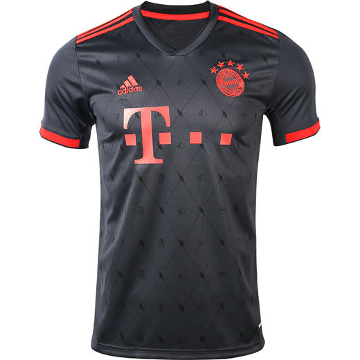 ADIDAS/阿迪达斯 FCB 3 JSY22-23赛季拜仁慕尼黑第二客场球迷版比赛球衣H39907 商品图4