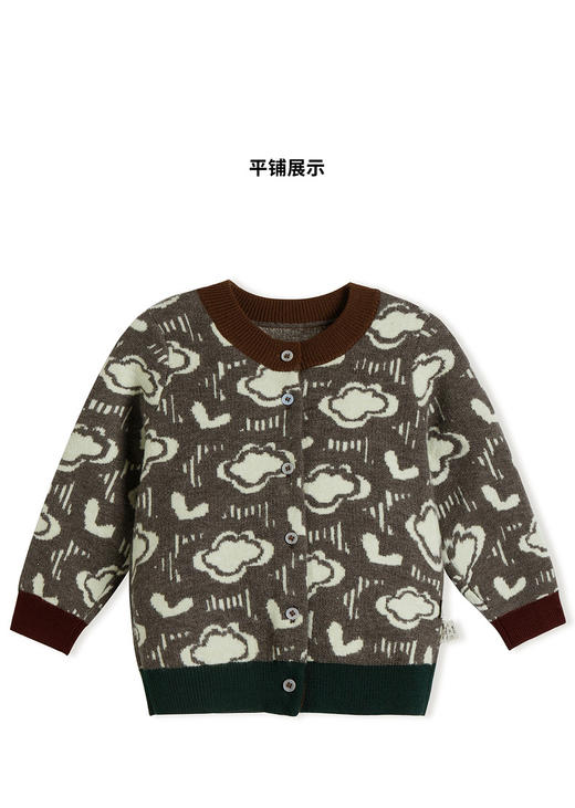 JNBY 22年冬款  柔软印花短款开襟毛衫 YM0310180 商品图5