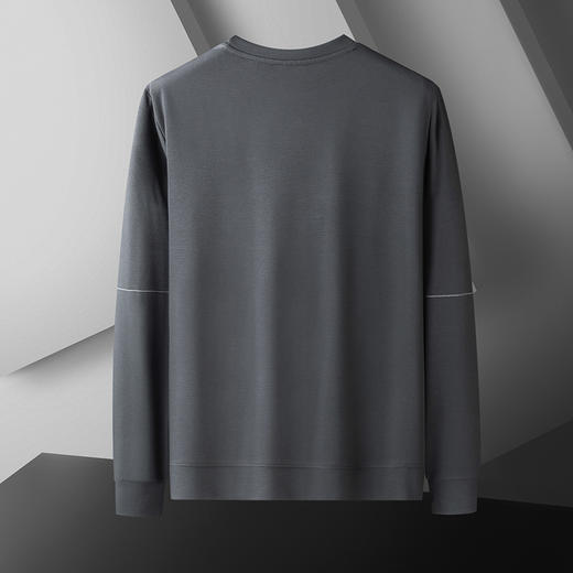 一口价【新款DDA】大依优型大码男士刺绣圆领卫衣宽松男上衣休闲加肥加大肥佬长袖百搭 商品图3