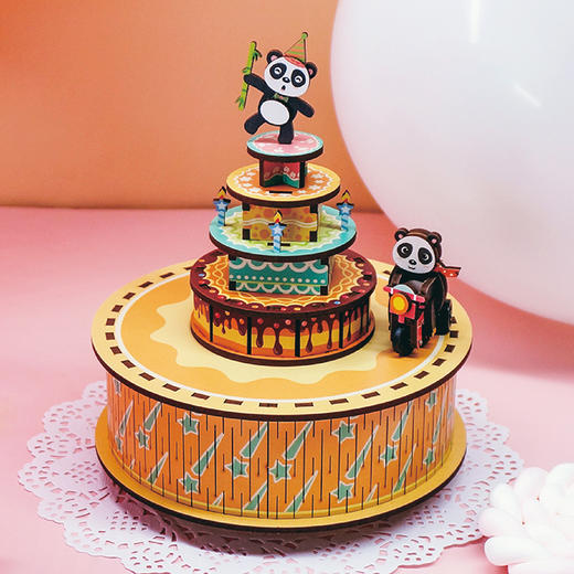 T 同趣     59102      熊猫派对八音盒 商品图1