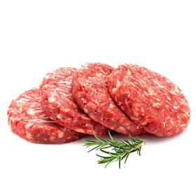 玺宴 国产安格斯调味牛肉饼100g*4片 冷冻