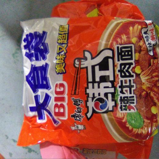 康师傅方便面大食袋袋装120g 韩式辣牛肉 商品图0