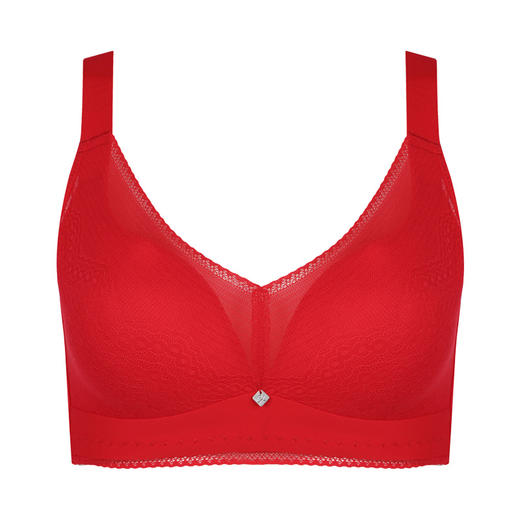 都市丽人完美包容大罩杯C杯常规内衣蕾丝薄3/4杯文胸四排扣树脂胶圈YB22C4 商品图4