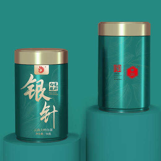 凤牌白茶茶叶2022云南高山正宗特级白毫银针50g罐装 商品图1