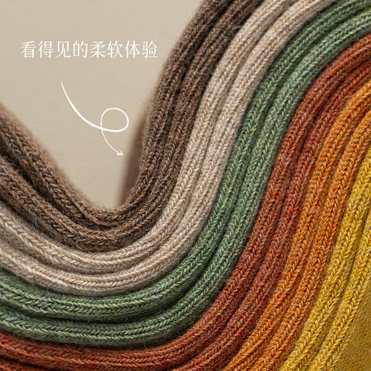 洁丽雅内衣3/4双套秋上新学院风双杠条纹高筒堆堆袜棉质女袜子 商品图9