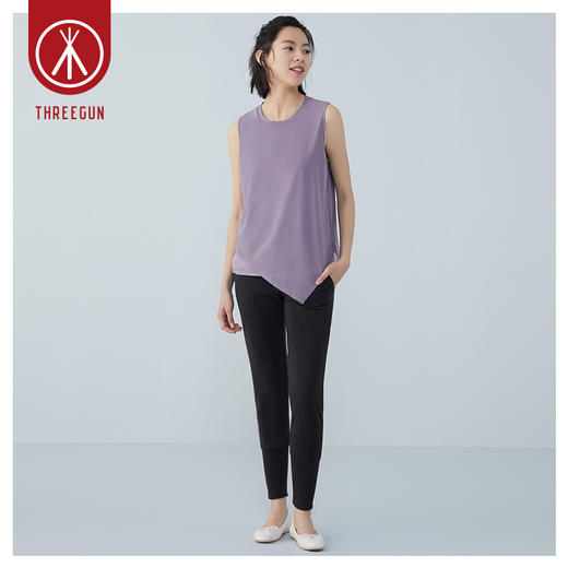 Threegun三枪 【凉感记忆棉】女士家居休闲长裤-61116B011 商品图11