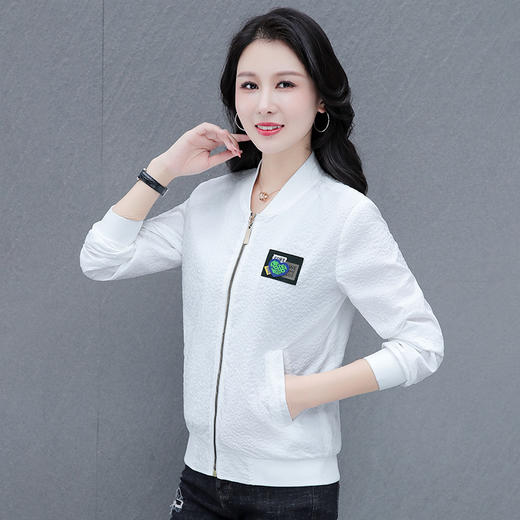 中老年妈妈秋装外套，洋气短款时尚开衫薄款夹克TR-XX1105 商品图2