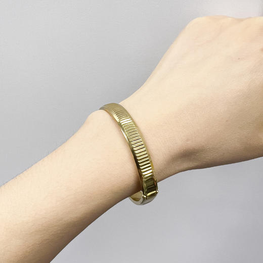 北京仓｜Dyrberg Kern-金色 椭圆形 手镯［丹麦设计师］ 商品图0