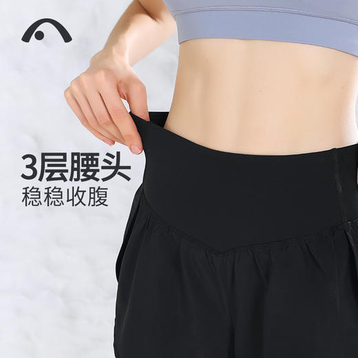 2022爱暇步秋冬新款假两件羽感瑜伽跑步健身裤X22162NSY 商品图4