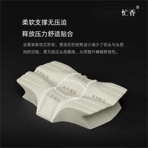 【专利猫肚太空枕】仿生蝶形双翼 无缝贴合固定头颈不易落枕 悬浮黑科技成人舒睡枕 进口BASF原料零感舒眠枕 商品图6