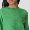 KENZO 高田贤三 女士羊毛字母刺绣徽标圆领长袖针织衫 绿色 FC62 PU341 3LA 57 商品缩略图3