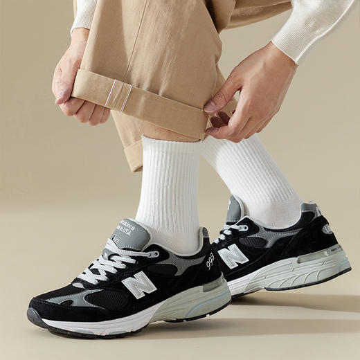 洁丽雅内衣秋上新3/4双装针织条纹棉质商务透气中筒袜男袜子 商品图7