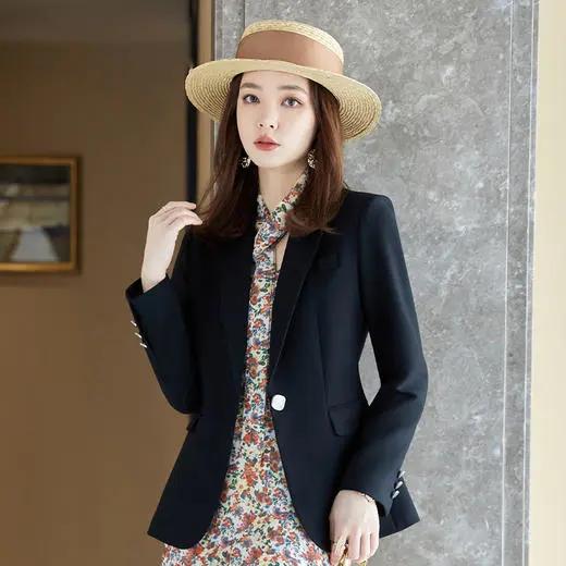 MGG-8866春秋长袖职业装女裙套装ol气质西服小西装 商品图3