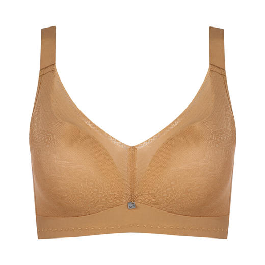 都市丽人完美包容大罩杯C杯常规内衣蕾丝薄3/4杯文胸四排扣树脂胶圈YB22C4 商品图5