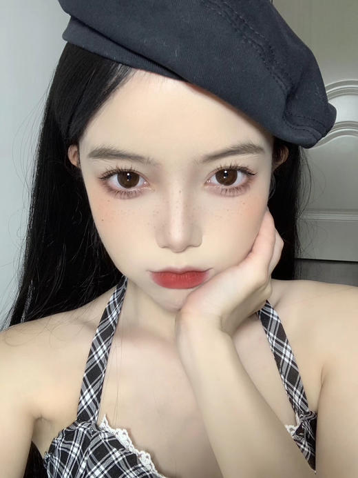 『日抛中直径』PAPADOX-苏苏球棕14.2mm【日抛0-800度 无525/575 含水量50% 基弧8.7mm】 商品图1