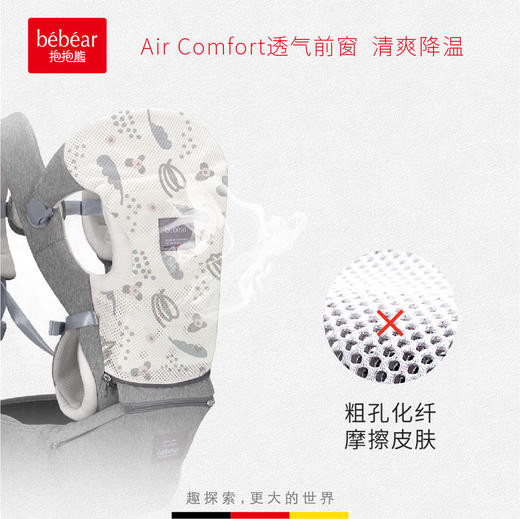 抱抱熊bebear多功能新生儿横抱腰凳背带GS01 商品图4