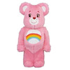 Bearbrick 彩虹爱心熊 粉色毛绒 400% 商品缩略图0