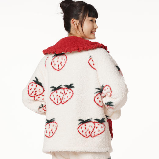 都市丽人生活家居女士长毛绒套装长毛绒厚家居服长袖睡衣LH21L0 商品图2