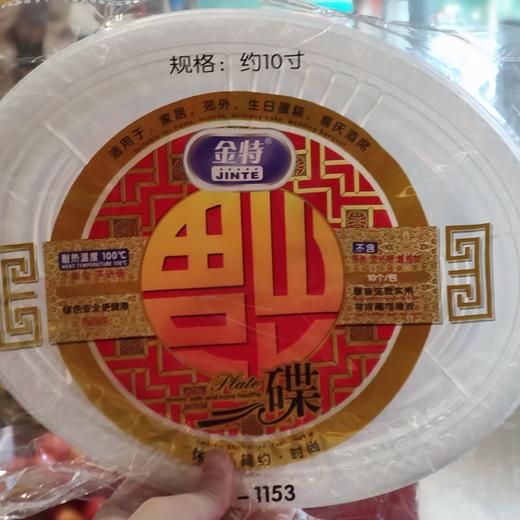 金特10寸椭圆胶碟1153 商品图0