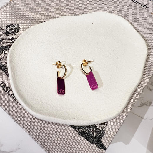 北京仓｜Barbóra-Eye-粉色 眼睛 耳环［希腊设计师] 商品图1