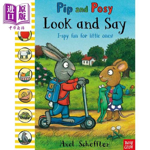 【中商原版】Pip and Posy Look and Say 波西和皮普找找书 英文原版儿童绘本 动物故事 3到6岁 Axel Scheffler 商品图0