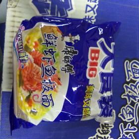 康师傅方便面大食袋袋装120g 鲜虾鱼板面