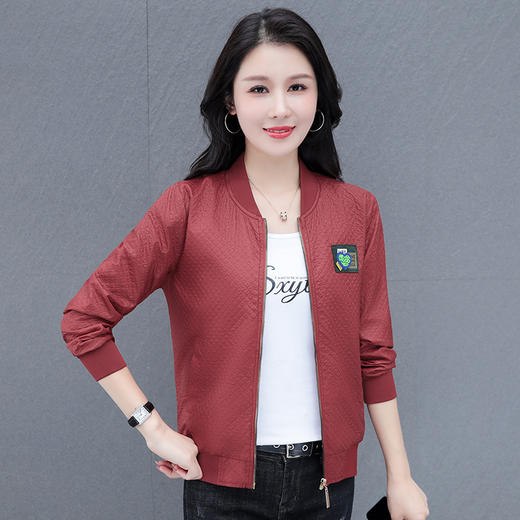 中老年妈妈秋装外套，洋气短款时尚开衫薄款夹克TR-XX1105 商品图0