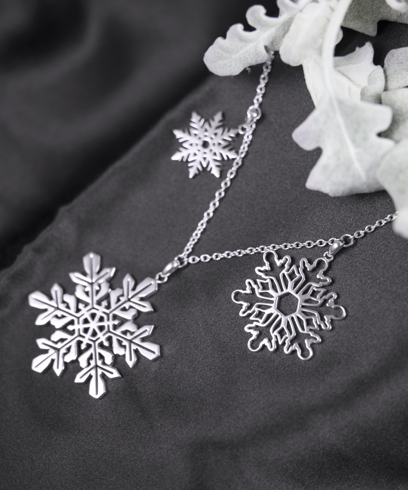 「雪」云南925银项链