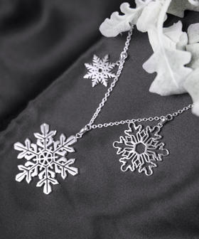 「雪」云南925银项链