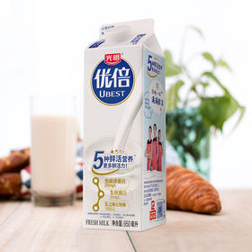 光明 优倍 高品质 全脂鲜奶 950ml 屋顶包 巴氏杀菌鲜牛奶