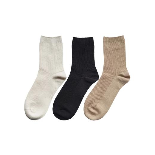 小亘罗纹中筒袜【京东快递送货上门】 商品图1