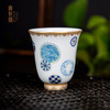 青花斗彩描金皮球花金钟杯 商品缩略图0