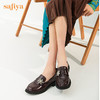 Safiya/索菲娅 2022秋季新款小众感复古学院风雪花饰扣乐福鞋 SF23112019 商品缩略图4