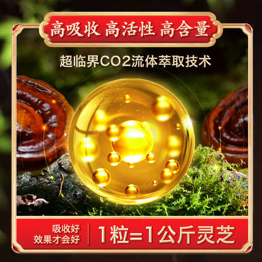 御沁品大桂山灵芝孢子油软胶囊滋补送礼盒长辈成人增强免疫力 商品图4